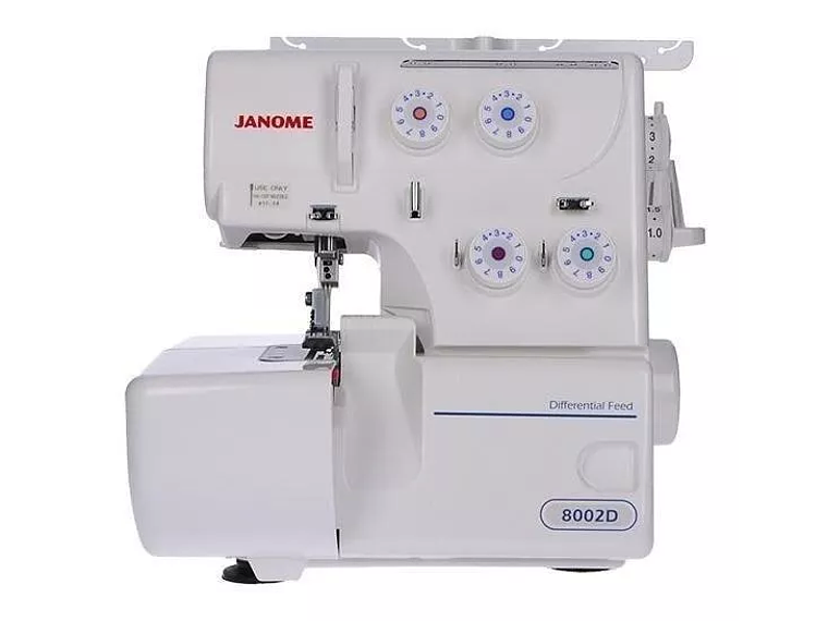 MÁQUINA DE COSER OVERLOCK JANOME PORTABLE COLOR BLANCO 220V 1
