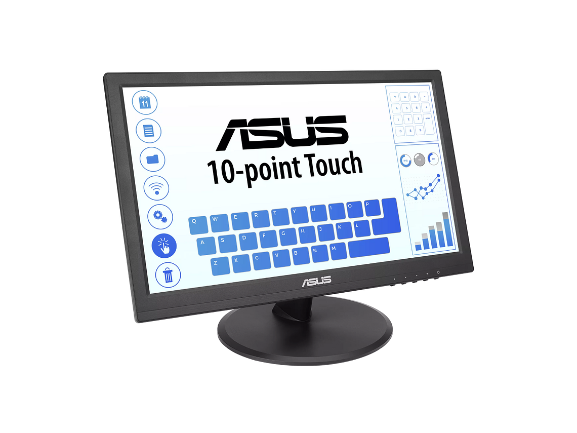 ASUS MONITOR TOUCH LED VT168HR 15.6' HD 10 PUNTOS TÁCTILES NEGRO 1