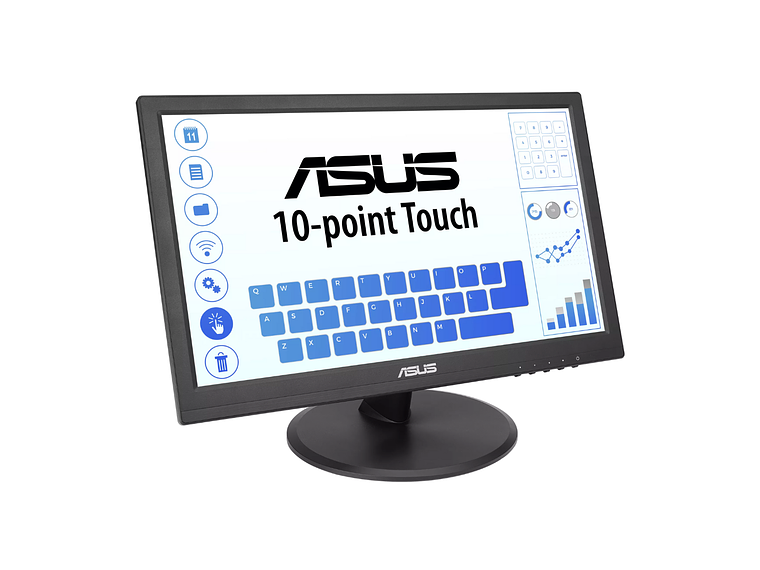 ASUS MONITOR TOUCH LED VT168HR 15.6' HD 10 PUNTOS TÁCTILES NEGRO 1