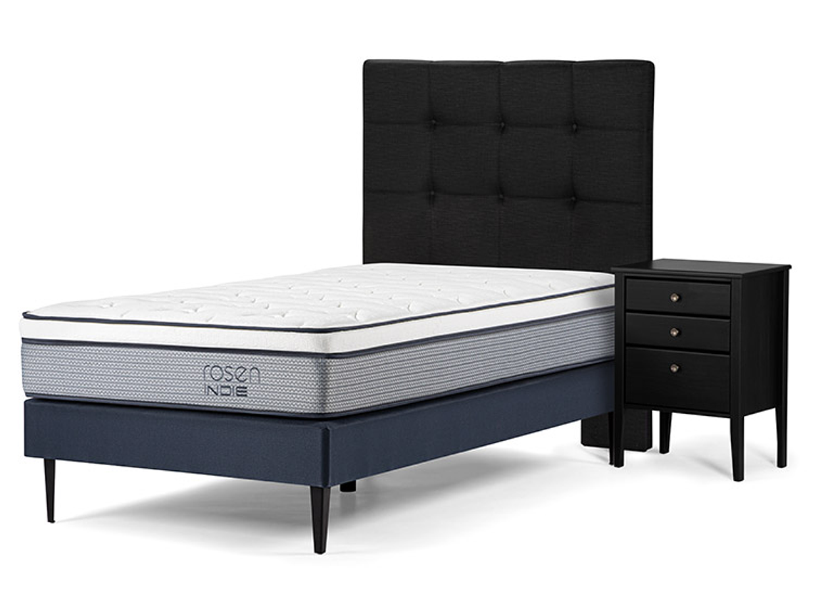 CAMA EUROPEA ROSEN INDIE ISSEY GRAFITO 90 X 200 CM 2