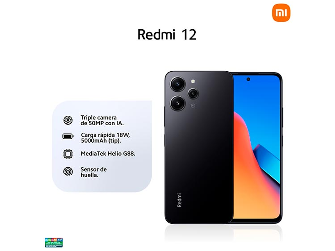 CELULAR XIAOMI REDMI 12 256 GB 8 GB RAM 8MP 6.7