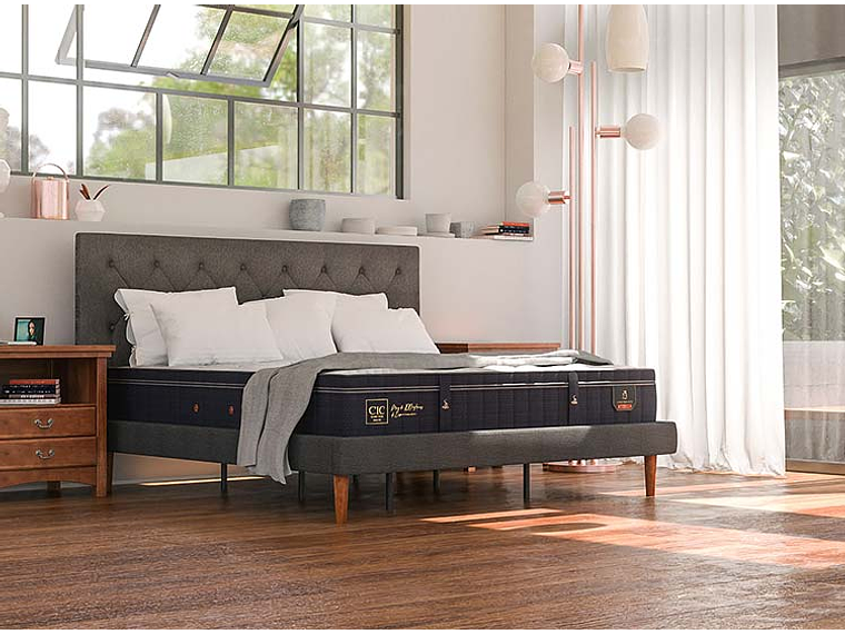 CAMA EUROPEA CIC SUPER PREMIUM SUPER KING + RESPALDO TAMESIS 9