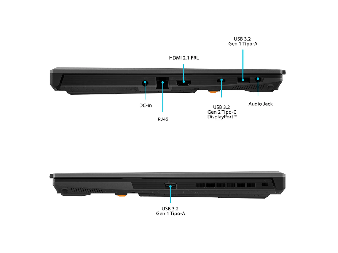 NOTEBOOK GAMER ASUS TUF F16 FX607VJ-RL028W INTEL CORE 5 8 GB RAM 512 GB SSD NVIDIA RTX 3050 16
