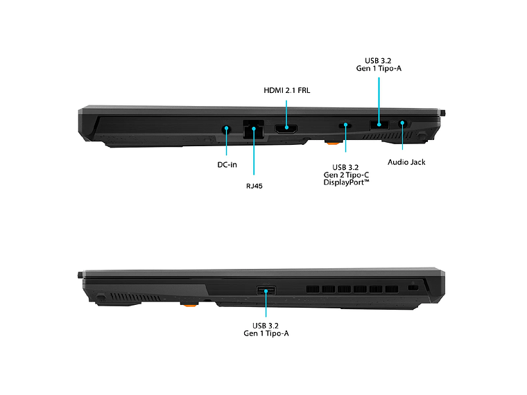 NOTEBOOK GAMER ASUS TUF F16 FX607VJ-RL028W INTEL CORE 5 8 GB RAM 512 GB SSD NVIDIA RTX 3050 16