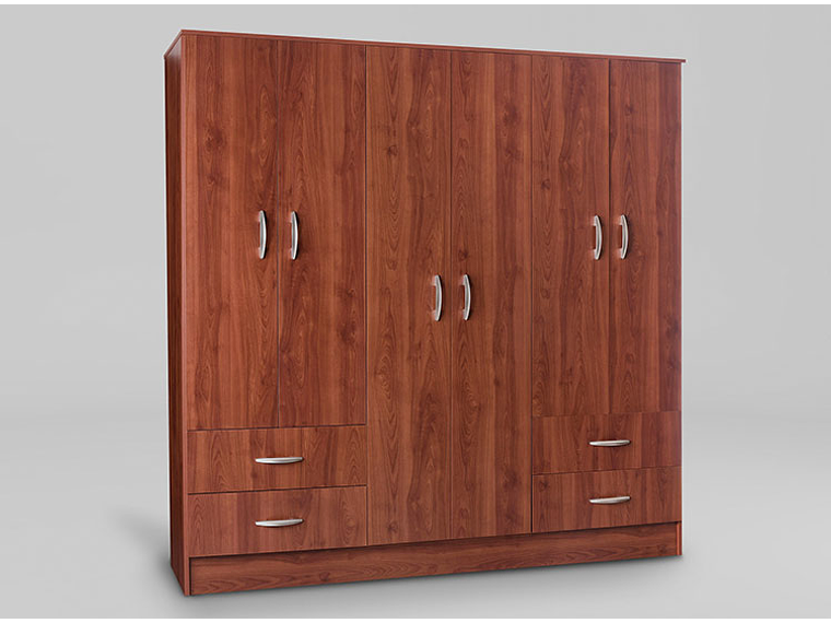 CLOSET CIC MAIPO 6 PUERTAS / 4 CAJONES 180 CM CEREZO NAT 6