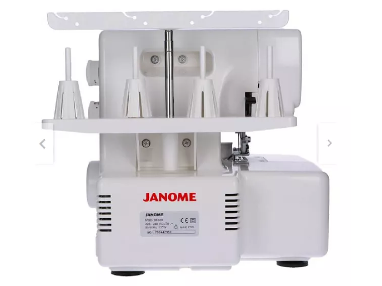 MÁQUINA DE COSER OVERLOCK JANOME PORTABLE COLOR BLANCO 220V 4