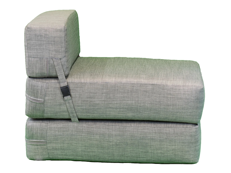 SOFÁ GAEX ESPUMA LINO GRIS CAMA 6