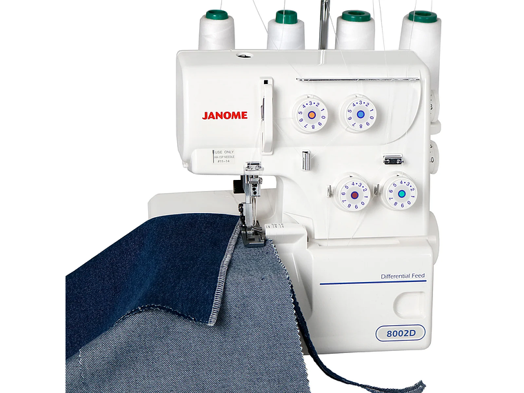 MÁQUINA DE COSER JANOME 1000A + OVERLOCK 8002D 8