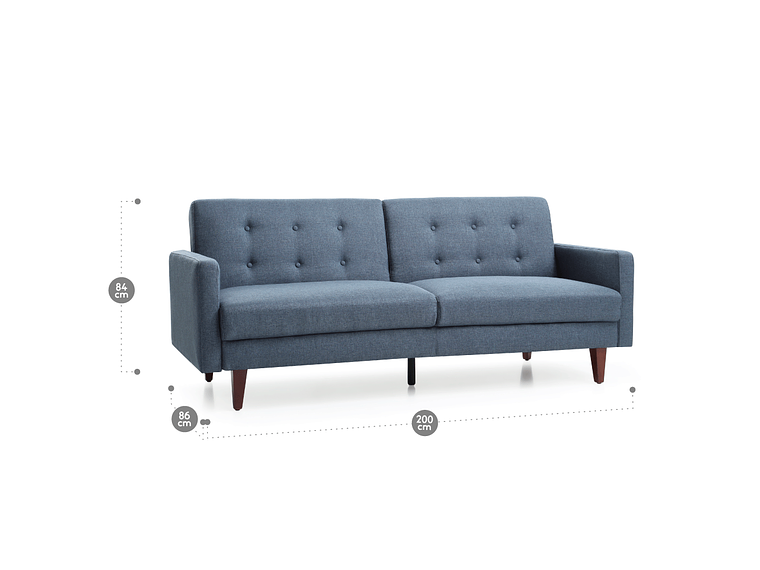 FUTÓN ROSEN 3 CUERPOS AZUL VIOLET 6