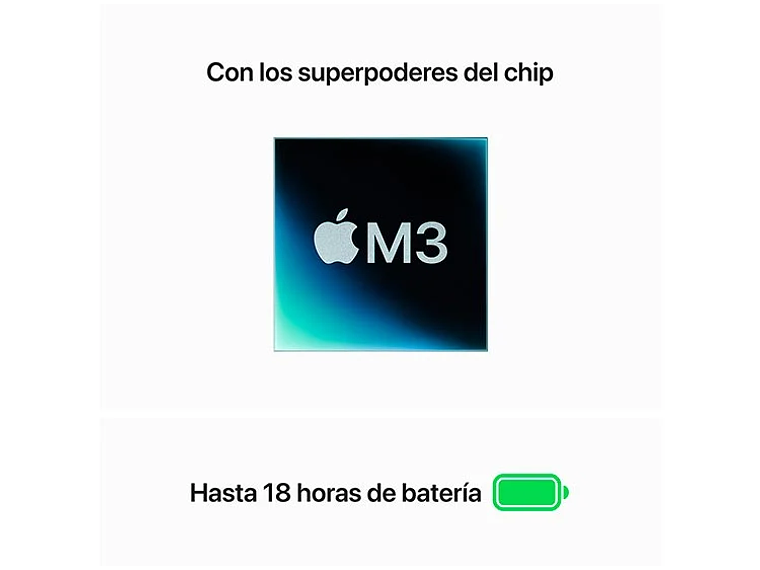 MACBOOK AIR M3 (CPU 8NUC Y GPU 8NUC) 16GB RAM 256GB SSD 13.6