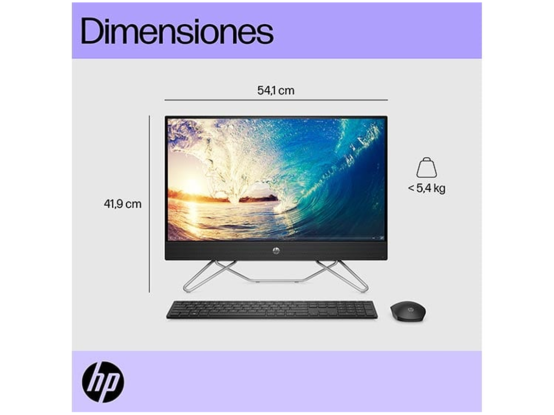ALL IN ONE HP 24-CB1027LA INTEL CORE I5 8GB RAM 512GB SSD 23.8