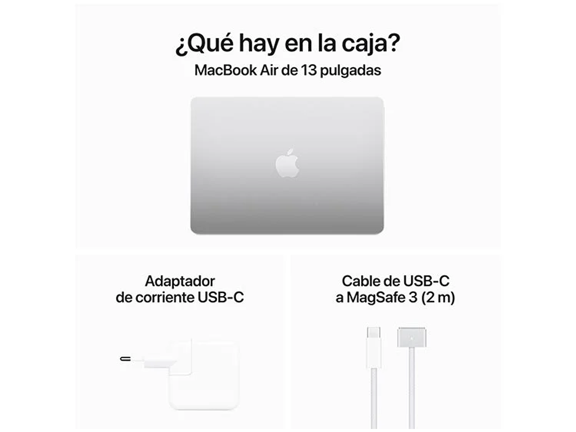 MACBOOK AIR M3 (CPU 8NUC Y GPU 8NUC) 16GB RAM 256GB SSD 13.6