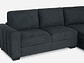 SOFÁ ROSEN 4 CUERPOS GRAFITO SECCIONAL BOSTON CON ALMACENAJE DERECHO TELA - Miniatura 6