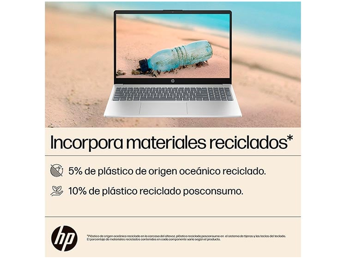 NOTEBOOK HP 15-FD0048LA INTEL CORE I5 8 GB RAM 512 GB SSD 15.6