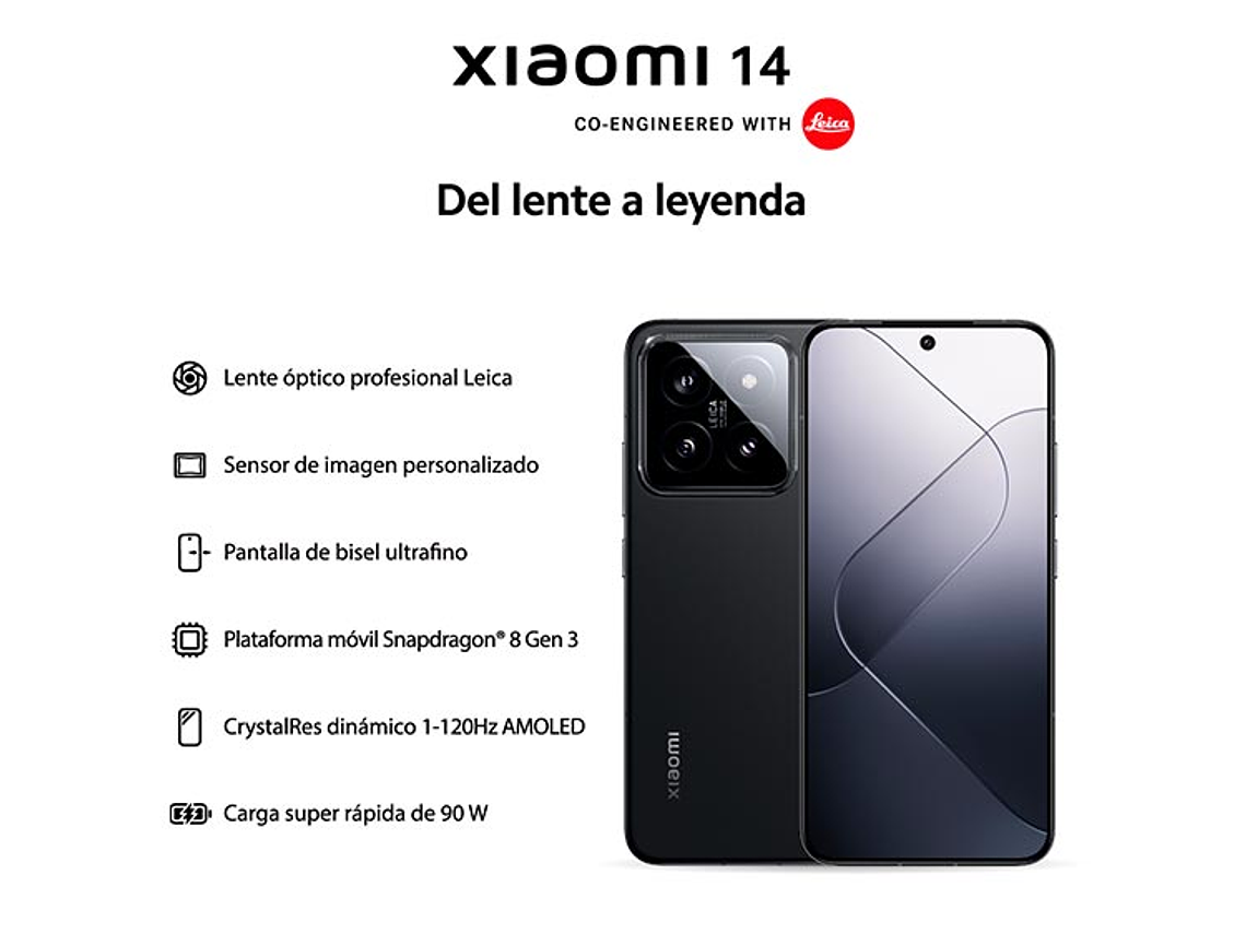 CELULAR XIAOMI 14 5G 512 GB 12 GB RAM 32MP 6.3
