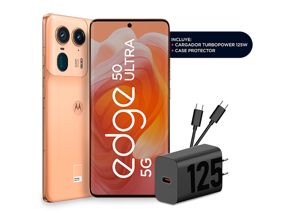 CELULAR MOTOROLA MOTO EDGE 50 ULTRA 6.7” 12 GB 512 GB 50 MP + 50 MP + 64 MP NARANJA 9