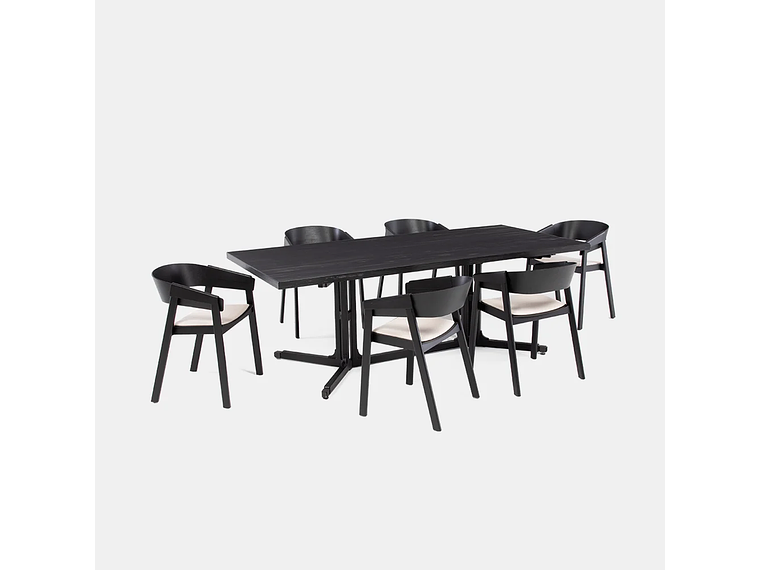 MESA COMEDOR MILK LIBIA NEGRO 4