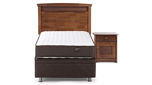 JUEGO DE DORMITORIO ROSEN CAMA BOXET ERGO T 1 PLAZA + SET VENETO