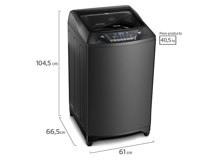 LAVADORA AUTOMÁTICA 16KG CARGA SUPERIOR PREMIUM CARE 16 ONIX 9