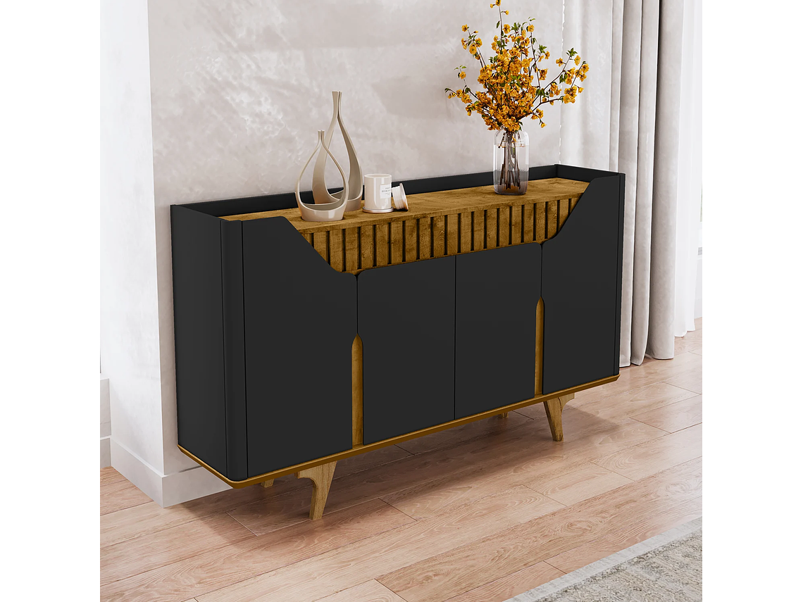 APARADOR BUFFET TAMISA NEGRO NATURAL 7