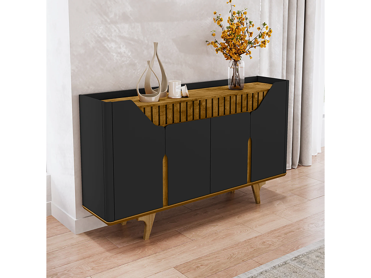 APARADOR BUFFET TAMISA NEGRO NATURAL 7