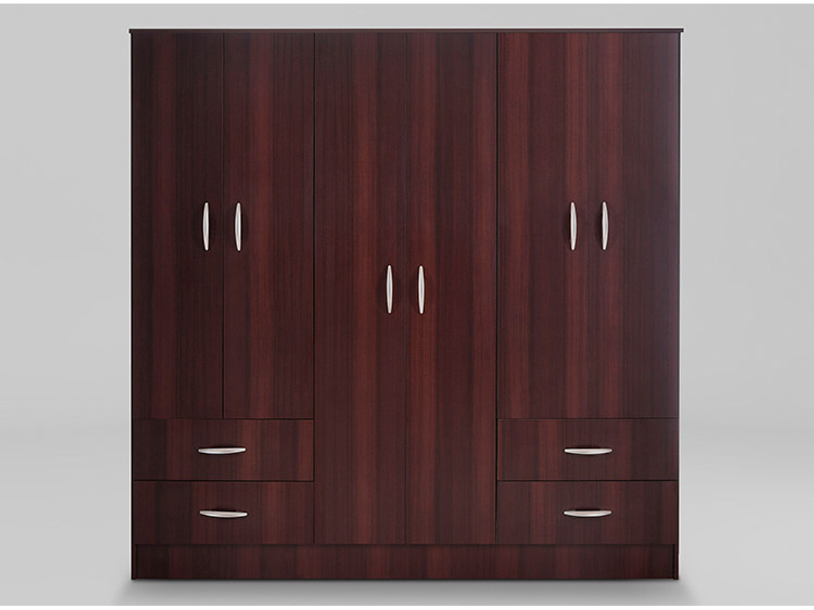 CLOSET CIC MAIPO 6 PUERTAS / 4 CAJONES 180 CM CHOCOLATE 6