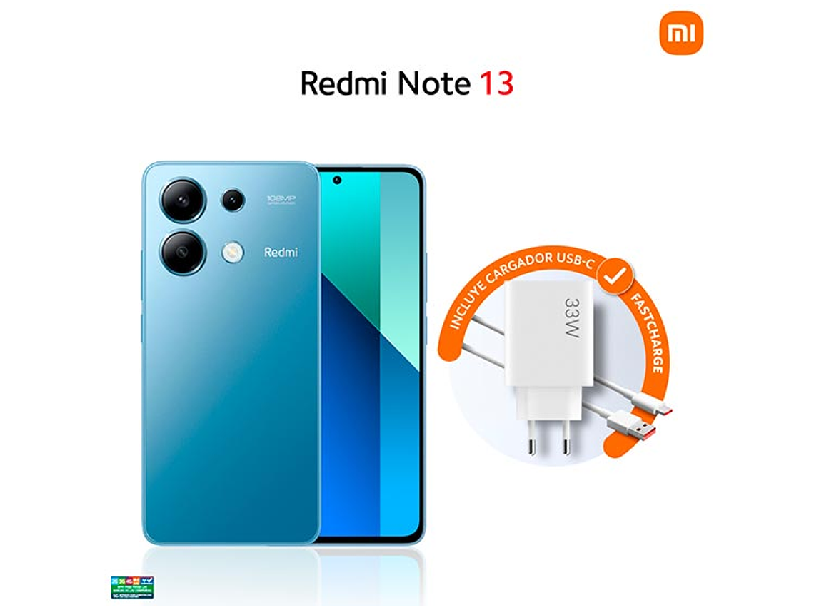 CELULAR XIAOMI REDMI NOTE 13 256 GB 8 GB RAM 16MP 6.6