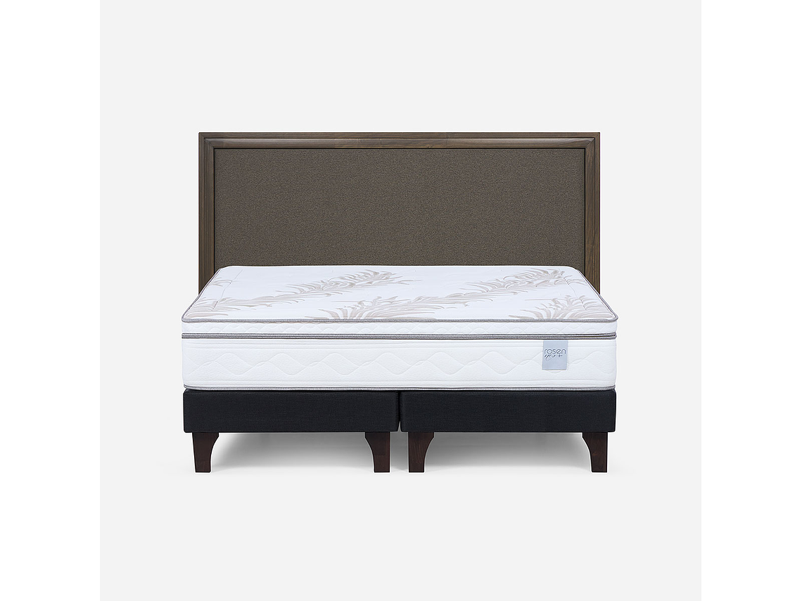 CAMA EUROPEA NEO PLUS KING BD + RESPALDO NOLITA CAFÉ 1