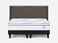 CAMA EUROPEA NEO PLUS KING BD + RESPALDO NOLITA CAFÉ - Miniatura 1