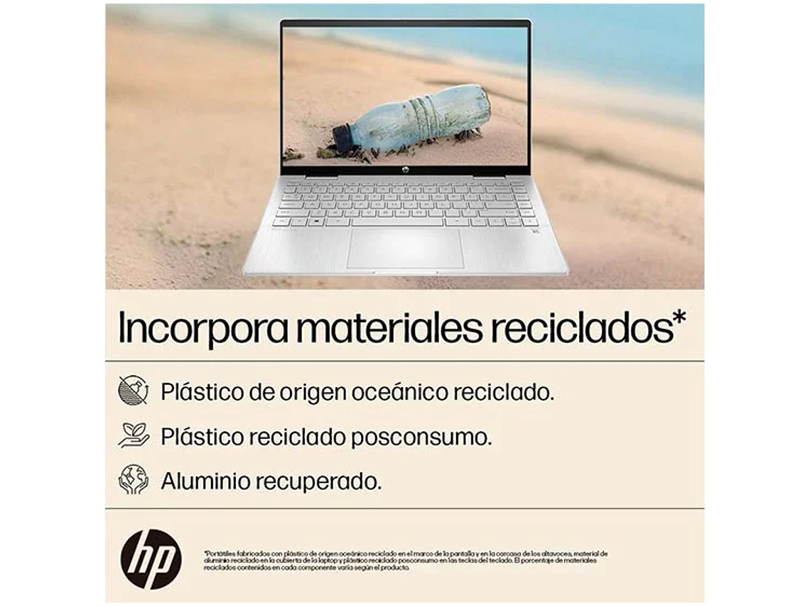 NOTEBOOK HP PAVILION X360 14-EK0010LA INTEL CORE I3 8 GB RAM 512 GB SSD PANTALLA TOUCH 14