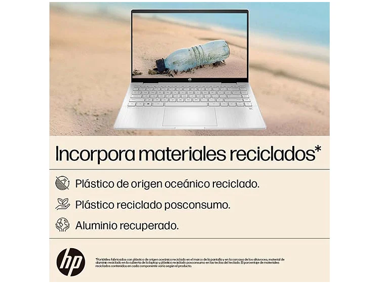 NOTEBOOK HP PAVILION X360 14-EK0010LA INTEL CORE I3 8 GB RAM 512 GB SSD PANTALLA TOUCH 14