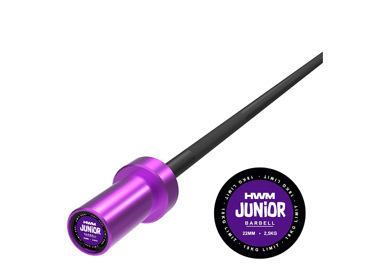 Barra Olímpica 2.2kg Junior Series (Morado) | HWM 1