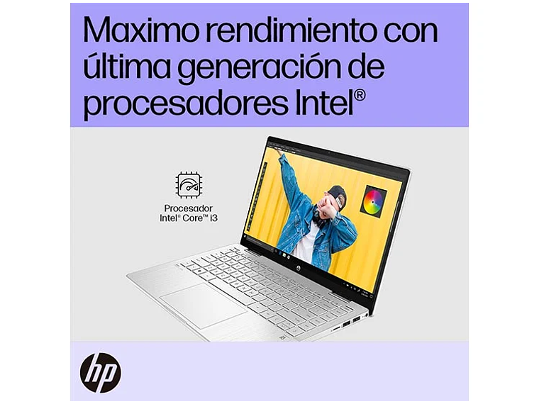 NOTEBOOK HP PAVILION X360 14-EK0010LA INTEL CORE I3 8 GB RAM 512 GB SSD PANTALLA TOUCH 14