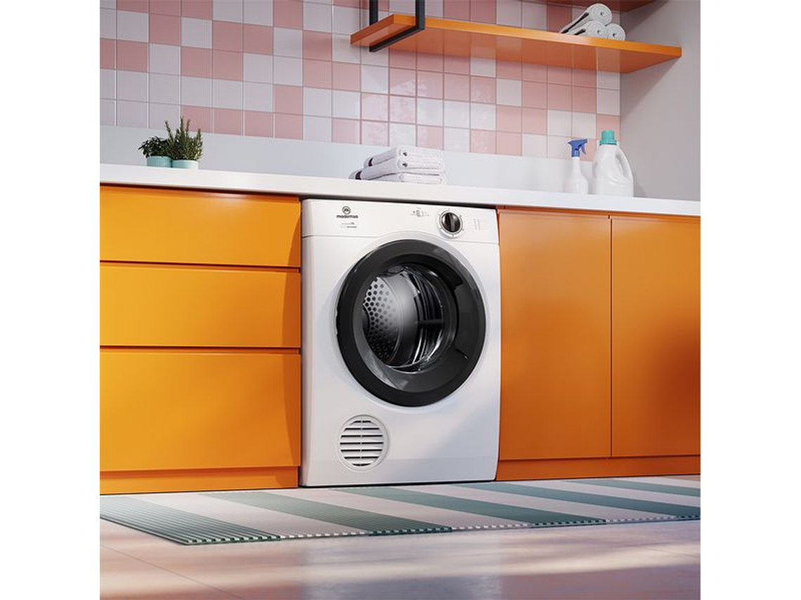 SECADORA DE ROPA MADEMSA 7KG SECADO REVERSIBLE 7D BZG BLANCA 5