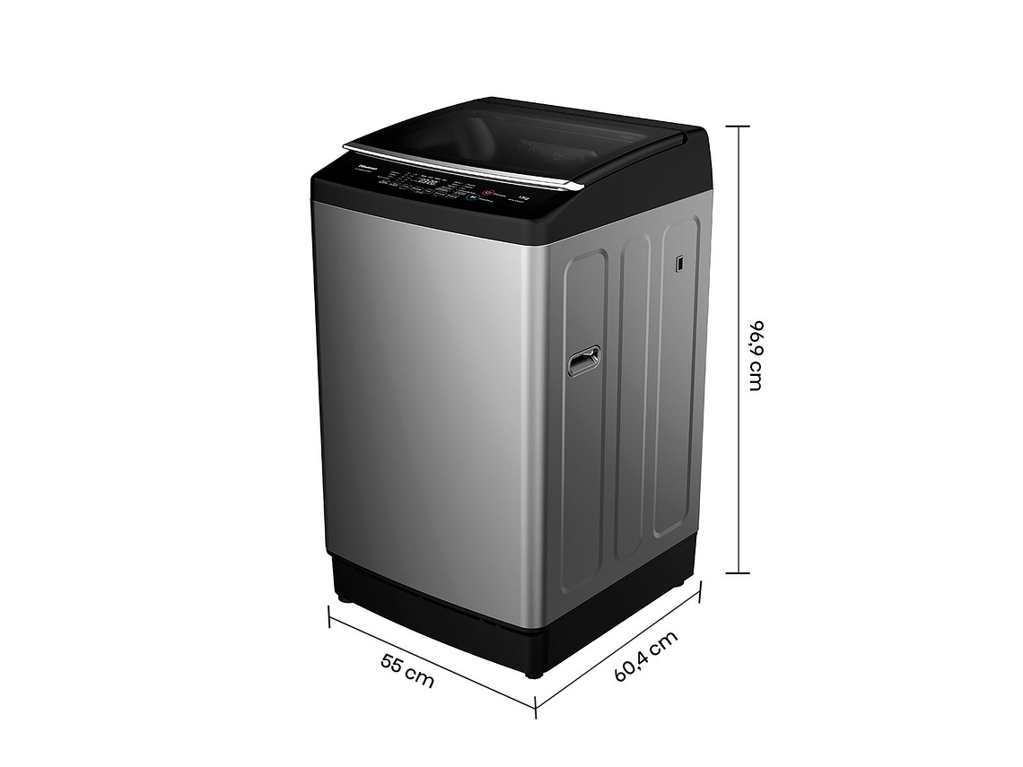 LAVADORA CARGA SUPERIOR HISENSE WT3J1323UT 13KG GRIS 3