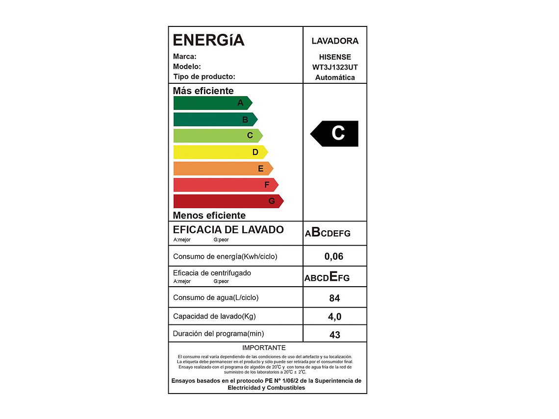 LAVADORA CARGA SUPERIOR HISENSE WT3J1323UT 13KG GRIS 5