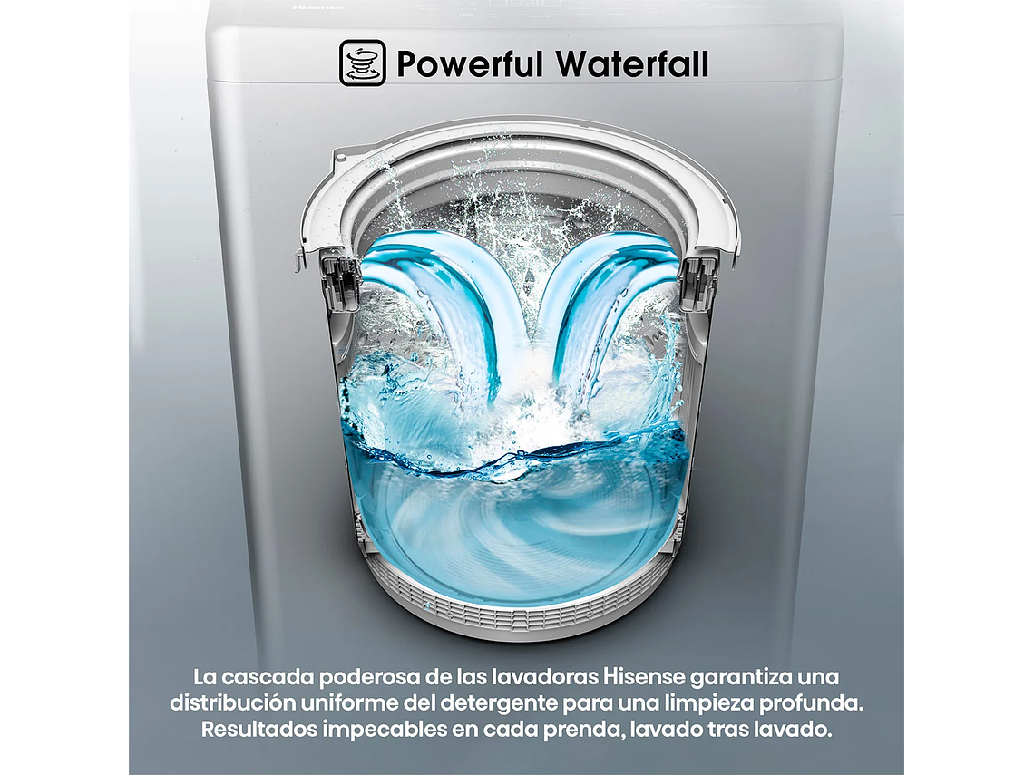 LAVADORA CARGA SUPERIOR HISENSE WT3J1323UT 13KG GRIS 7
