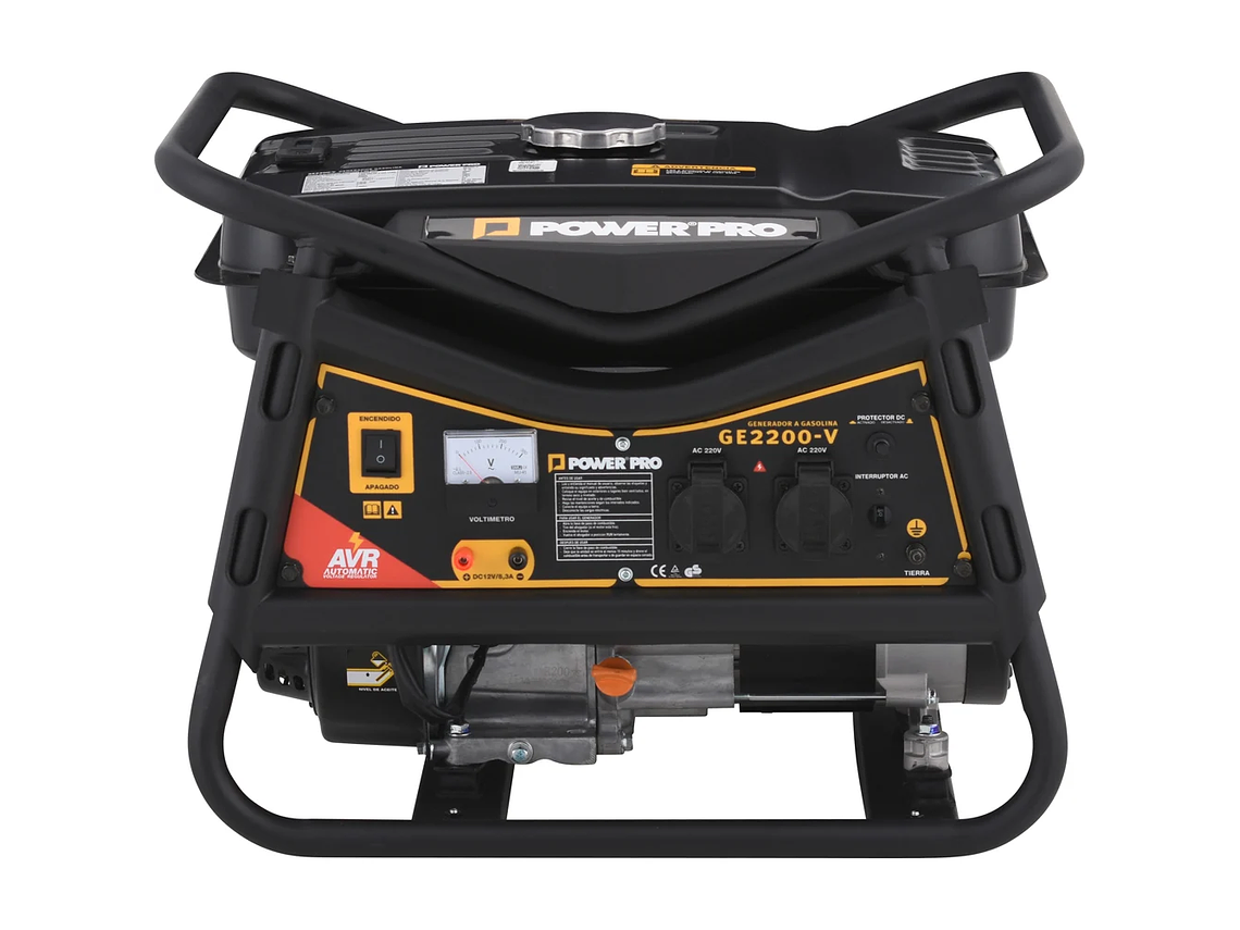GENERADOR MONOFÁSICO POWER PRO GE2200V 2.2 KVA GASOLINA 1