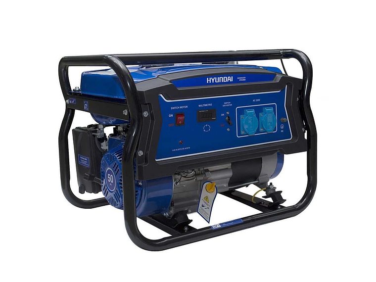 GENERADOR HYUNDAI GASOLINA 2.5/2,8KVA P/MANUAL ABIERTO 1