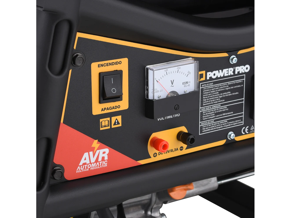 GENERADOR MONOFÁSICO POWER PRO GE2200V 2.2 KVA GASOLINA 4