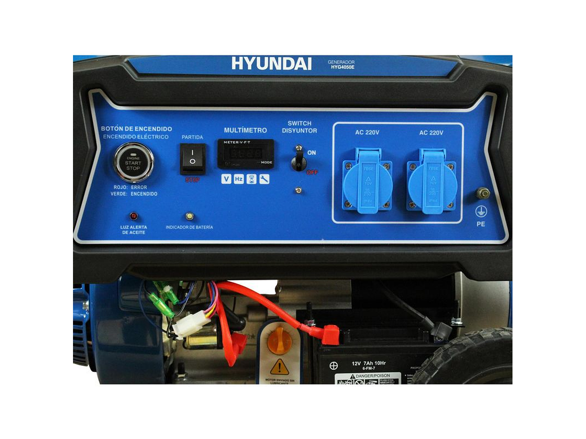 GENERADOR HYUNDAI BENCINERO 2.2 KVA, MODELO 82HYG3050 4
