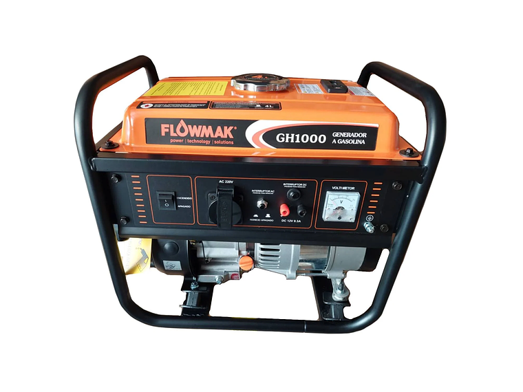 GENERADOR ELE CTRICO A GASOLINA FLOWMAK 800W 220V GH1000 1