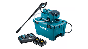 HIDROLAVADORA INALÁMBRICA MAKITA DHW080PT2 CON 2 BATERIAS COLOR AZUL PETRÓLEO
