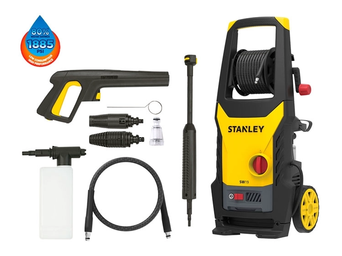 HIDROLAVADORA SW19-CH 1900W + 8 ACCESORIOS STANLEY 1