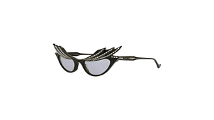 GAFAS DE SOL GUCCI DE ACETATO CON MONTURA EN FORMA DE OJO DE GATO PARA MUJER EN NEGRO