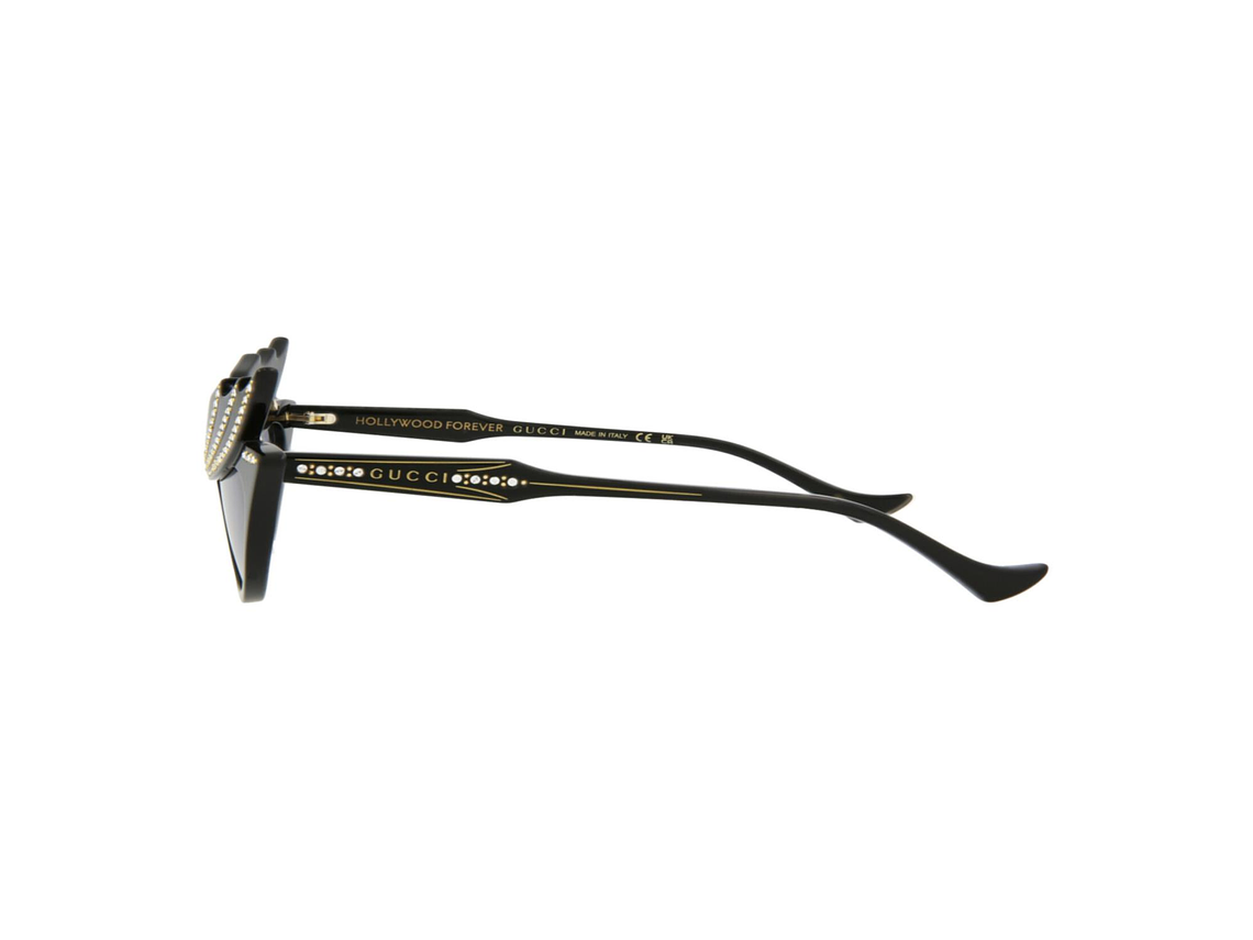 GAFAS DE SOL GUCCI DE ACETATO CON MONTURA EN FORMA DE OJO DE GATO PARA MUJER EN NEGRO 3