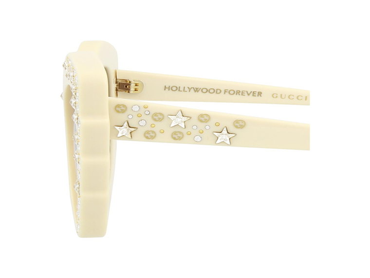 GAFAS DE SOL GUCCI DE ACETATO CON MONTURA DE GATO PARA MUJER EN MARFIL 3