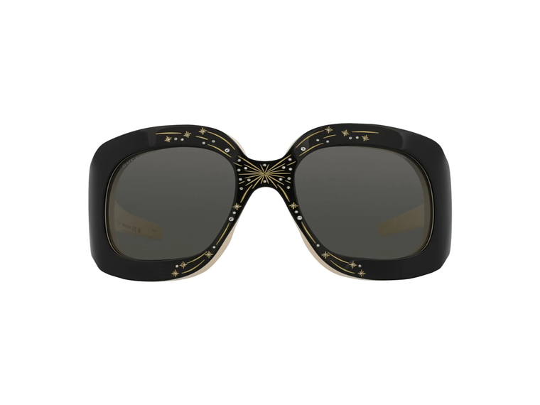 GAFAS DE SOL GUCCI SHIELD-FRAME DE ACETATO PARA MUJER EN NEGRO Y GRIS 1