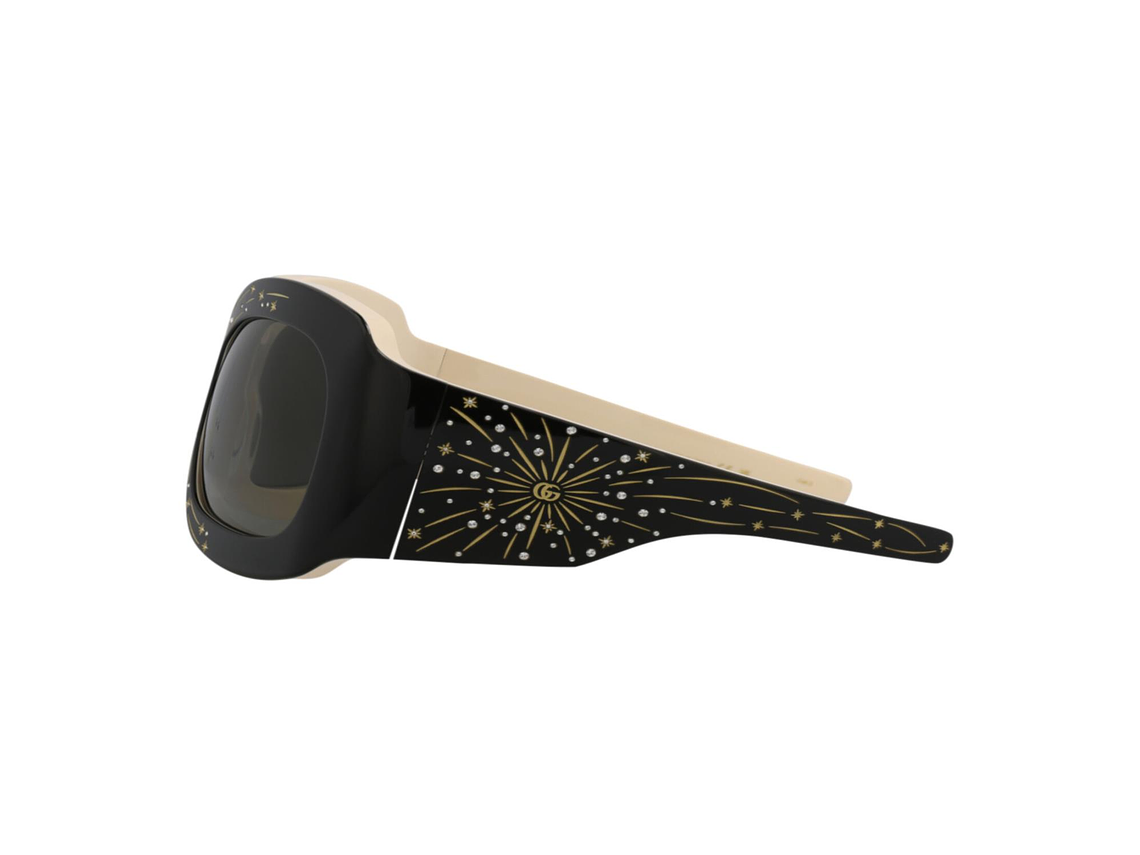 GAFAS DE SOL GUCCI SHIELD-FRAME DE ACETATO PARA MUJER EN NEGRO Y GRIS 2