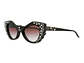 GAFAS DE SOL GUCCI DE ACETATO CON MONTURA EN FORMA DE OJO DE GATO PARA MUJER EN NEGRO Y ROJO - Miniatura 3